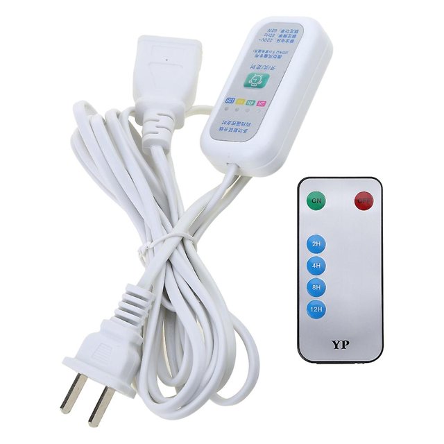 Cable de extensión de EE. UU. 110v 220v 60w con temporizadores LED de ventilador remoto de 12 horas