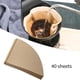 thumbnail image 5 of Coffee Filters, 40Pcs Desechables sin blanquear, V02 1- Coffee Filters Accesorios de papel para goteo de , cafetera, 5 of 9