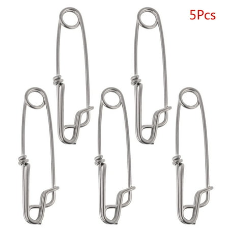 

5Pcs/Pack Long Line Clips Stainless Steel Snap Swivel Longline Branch Hanger Tuna Fishing Connectors Accessories