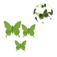 thumbnail image 3 of Pegatinas de insectos Calcomanías decorativas para espejos Calcomanías de plástico 3D para pared para oficina en casa, Verde, 48 piezas Yuarrent HA001498-14, 3 of 6