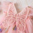 thumbnail image 4 of Robe Tutu pour Bébé Fille Princesse Sans Manches Papillon Tulle Robe d'Été pour Fête d'Anniversaire, 4 of 7