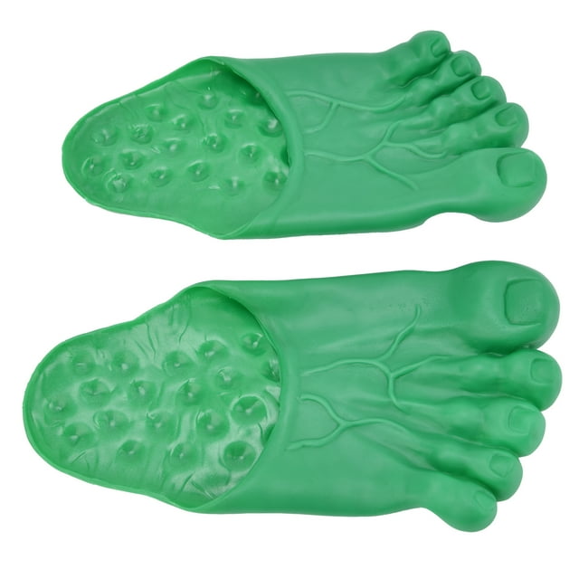 Pantuflas divertidas para pies descalzos 1 par de pantuflas realistas de pies grandes cubiertas para zapatos juguetes de rol de Halloween fiesta de baile maquillaje ANGGREK Otros