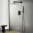 thumbnail image 2 of Wowow Single Handle 2-Spray Shower Faucet 1.8 GPM with 10 in. Square Shower Head and Adjustable Heads in Oil Rubbed Bronze, 2 of 5