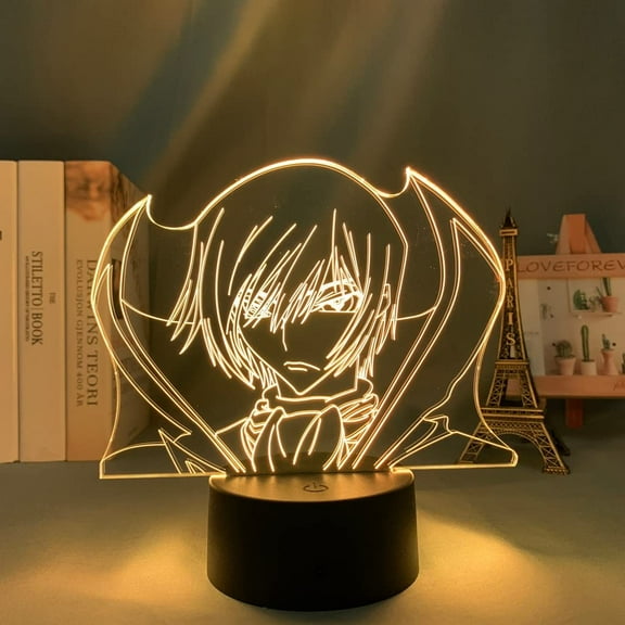 AVEKI-Anime Led Lamp Code Geass Lelouch Lamperouge for Bedroom Decor Kids Brithday Gift Manga Room Desk Night Light Code Geass