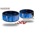 thumbnail image 2 of Skin Wrap Decal Set 2 Pack for Amazon Echo Dot 2 - Fire Blue (2nd Generation ONLY - Echo NOT INCLUDED), 2 of 3