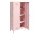 thumbnail image 4 of Novogratz Cache Tall 2 Door Metal Locker Cabinet, Bashful Pink, 4 of 9
