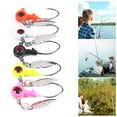 thumbnail image 2 of Pebbuoy 5Pcs 2.5CM/1.7G/3.5G Fishing Lure Hook with Spinner Sequin Barbed 3D Eyes Metal Jigging Fish Hook Outdoor Fishing Accessories, 2 of 7