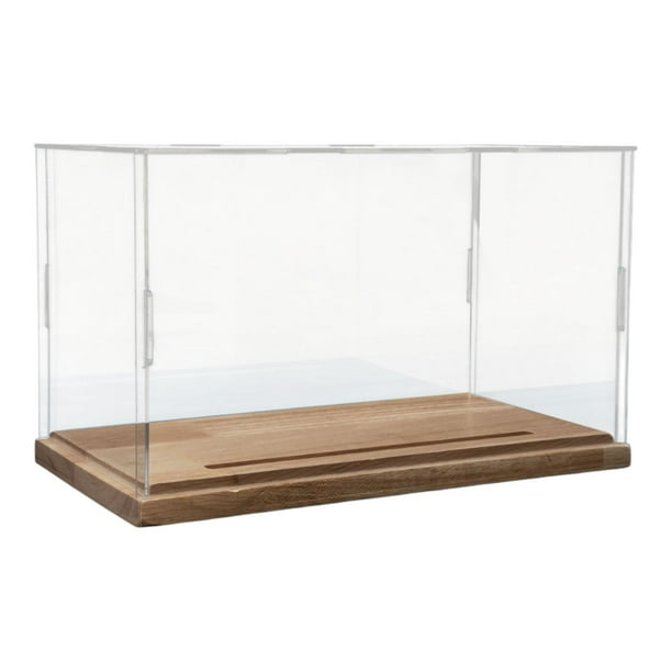 Vitrina de acrílico para exhibir figuras con base apilable para exhibir coleccionables 24x13.5x15cm