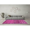 thumbnail image 3 of Ahgly Company Indoor Square Persian Pink Traditional Area Rugs, 7' Square, 3 of 4
