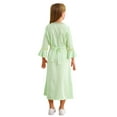 thumbnail image 2 of Lejafay Robe Décontractée à Manches Longues pour Filles, Vert Clair 130, 2 of 6
