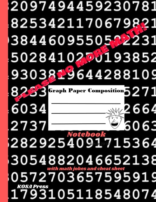 Humorous Cover Please No More Math! Graph Paper Composition Notebook