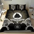 thumbnail image 4 of Juego De Cama Vikingo Raven, Valknut Y Vegvisir Rlt12, 4 of 6