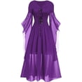 thumbnail image 1 of Renaissance Womens Dress Lace Flared Sleeve Gothic Dresses, 1 of 4