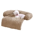thumbnail image 1 of Alfombrilla de sofá cama para perros HACHIKITTY, relajante, lavable, de felpa, camel, 1 of 6