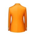 thumbnail image 2 of Cloudstyle Men's Solid Color Double-breasted Business Blazer, 2 of 3