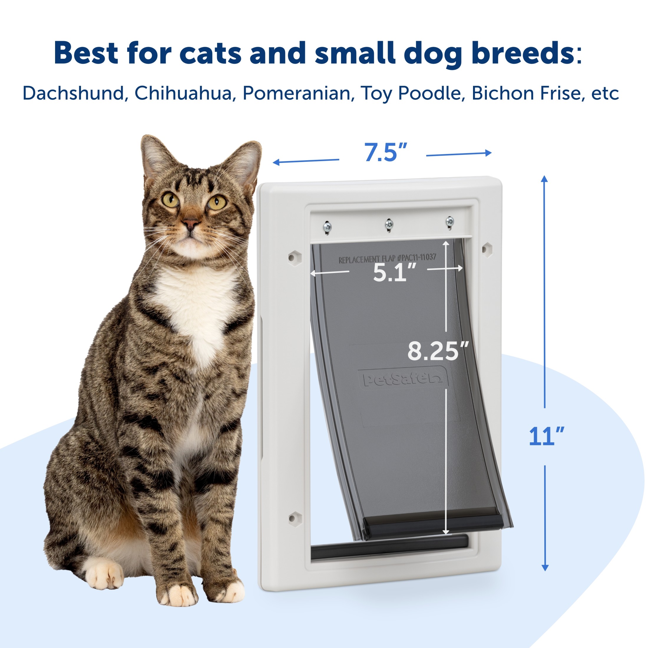 PetSafe Plastic Pet Door, Small, Up to 15 lbs, White photo 6