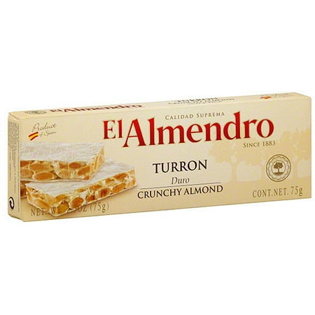 El Almendro Crunchy Almond Turron, 2.5 oz (Pack of 16)