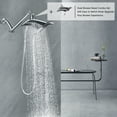 BRIGHT SHOWERS Brass Shower Head Extension Arm for Rain and Handheld
