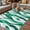 MediumSeaGreen, variant on Burnt Orange White Moire Outdoor Rug for Patio/Deck/Porch, Non-Slip Large Area Rug 3 x 5 Ft, Modern Abstract Art Indoor Outdoor Rugs Washable Area Rugs, Reversible Camping Rug Carpet Runner
