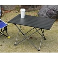 thumbnail image 2 of Portable Folding Camping Table Plastic Picnic Party Camp Dining Black in/Outdoor, 2 of 7
