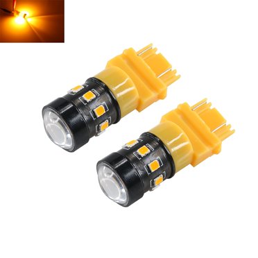 Combriller 194 LED Bulbs Amber Yellow – Pack Of 2, 2835 SMD Chips, Super Bright For Interior Lights