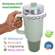 GWaT Hydration Tracker for Water Bottles, 2-Pack – Helps You Drink More Water Easily (Grey Skies)