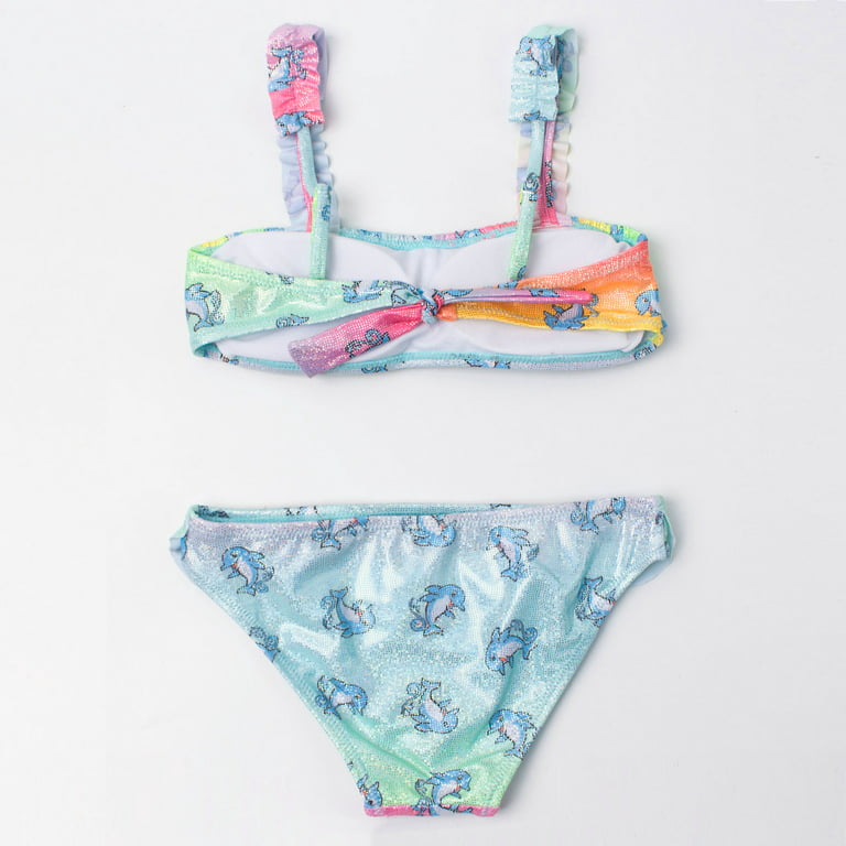 Jikolililili Girls Swimsuit Two Pieces Bikini Set Ruffle Bathing