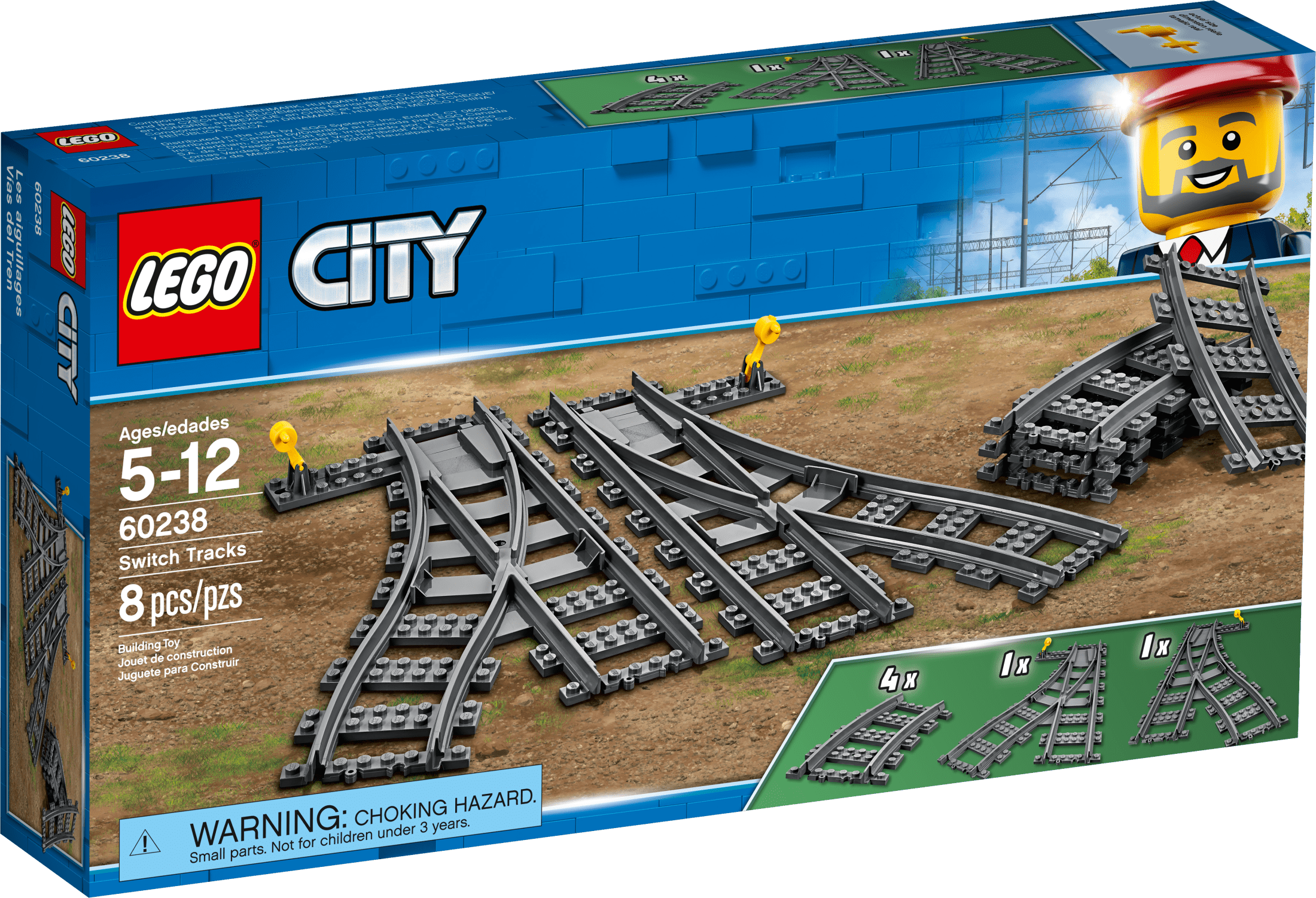 Nintendo Switchのセット Amazon.com: LEGO City Trains Switch Tracks