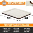 thumbnail image 2 of Pet Products Almohadilla autocalentable para Mascotas, Oatmeal/Chocolate, Small (21" x 17"), 2 of 8