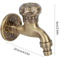 thumbnail image 4 of G1/2" Antique Washing Machine Water Faucet, Wall Mounted All-Copper European Style Single Cold Mop Pool Faucet, Outdoor and Indoor Use, 4 of 7