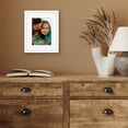 thumbnail image 3 of Americanflat 8x10 Picture Frame with Shatter-Resistant Glass with 5x7 Mat Display Photo Streamline - White, 3 of 7