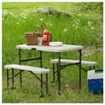 Lifetime Folding Picnic Table with Benches, 80373