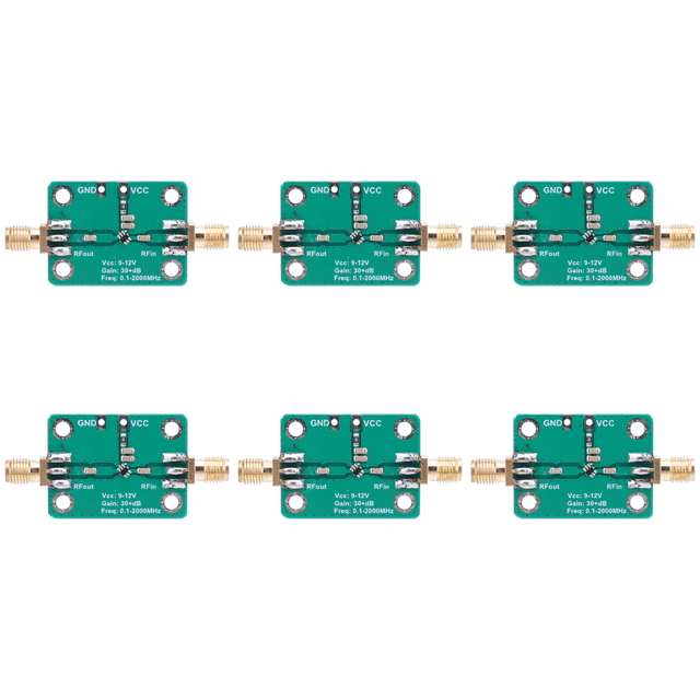 Ganancia 32dB Amplificador señal RF banda ancha Módulo ruido DC 9-12V