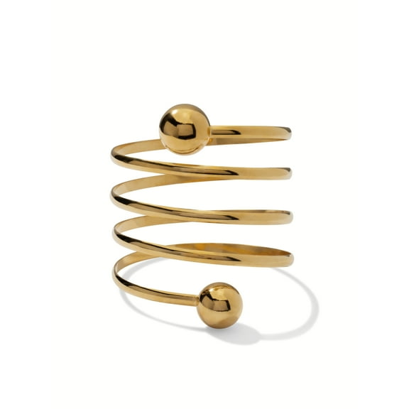 Gold Orbita Spiral Bracelet