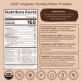 thumbnail image 5 of KOS Organic Plant Based Protein Powder, Chocolate, 20g Protein, 10 Servings, 13.75oz, 0.85lb, 5 of 11