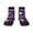 3 Black, variant on Paint Butterflies Pattern Quarter Crew Socks,Toe Seamed Ankle Socks,Cotton Cushioned Breathable Athletic Crew Sports Socks
