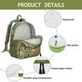 thumbnail image 4 of Chic Ergonomic Waterproof Backpack - Vintage Print Student Daypack with Spine-Friendly Design, 4 of 5