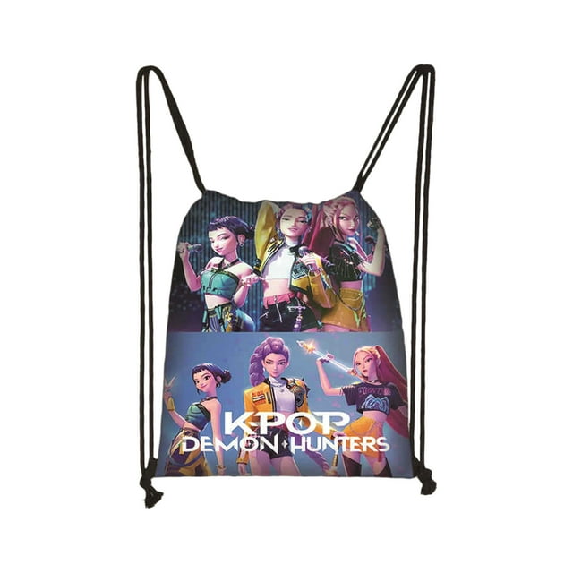 KPop Demon Hunters Lightweight Backpack,K-pop Demon Hunters Movie Print School Bag,Back to School, Cartoon Cute Travel Schoolbag, 2025 Kpop Demon Hunters Merch Supplies for Fans