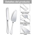 thumbnail image 3 of Pala Y Cuchillo Para Boda, Set De 2 Piezas Para Cortar Y Servir Pasteles, Acero Inoxidable Plateado, Ideal Para Bodas, Cumpleaños Y Fiestas, Incluye Cuchillo Para Pastel Y Pala Para Pastel, 3 of 4