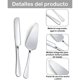 thumbnail image 3 of Pala Y Cuchillo Para Boda, Set De 2 Piezas Para Cortar Y Servir Pasteles, Acero Inoxidable Plateado, Ideal Para Bodas, Cumpleaños Y Fiestas, Incluye Cuchillo Para Pastel Y Pala Para Pastel, 3 of 4