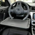 thumbnail image 3 of EIMELI Steering Wheel Tray / Back Seat Headrest Tray for Eating Food Drink and Writing Laptop Work, Black Car Desk, 3 of 7