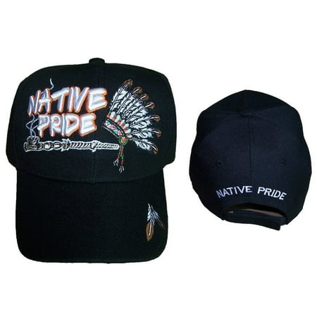 Indian Headdress Peace Pipe Native Pride Baseball Caps  Embroidered (CapNp625  ZW)