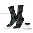 thumbnail image 4 of Haiem Lavender Flowers Pattern Crew Socks – Soft & Durable Moisture-wicking Socks, Stay-Up Fit for Business, Work, and Casual Wear Size 5-11, 4 of 6