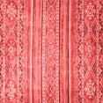 thumbnail image 1 of Ahgly Company Machine Washable Indoor Square Abstract Red Modern Area Rugs, 6' Square, 1 of 4