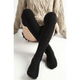 thumbnail image 5 of Women's Thigh High Boot Cable Knitted Socks Extra Long Winter Stockings Leg Warmer Socks Solid Color Over-the-Knee Socks Winter Leg Warmers Holiday Gift, 5 of 6