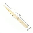 thumbnail image 2 of Unique Bargains 1 Pc Women Pointed Eyelash Extension Tweezers for Beauty Parlor Gold Tone Stainless Steel, 2 of 4