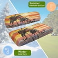 thumbnail image 5 of Uorisanigo Golf Cart Seat Cushion Durable Front Seat Covers Washable Dress UP Older Golf Cart Vinyl Seat Hawaii Palm Tree View for EZGO RXV/Club Car DS/EZGO TXT Golf Cart Seat Pretector, 5 of 7