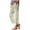 Linen Pants-A11Yellow, variant on LEKWK Linen Pants for Women Loose Fit Graphic Print Pattern Beach Pants Elastic Waist Side Slit Casual Pants Breathable Soft Fabric Summer Vacation