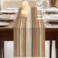 thumbnail image 3 of Table Runners 70 Inches Long Dress Scarves, Brown Khaki Wooden Farmhouse Coffee/Dining/Kitchen Table Decor, Holiday Table Runner, Vintage Farmhouse Retro Art 13x70 Inch, 3 of 9