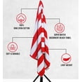 thumbnail image 4 of Utopia Towels Pack of 4 Cabana Beach Towels, Oversized 30 x 60 Inches Cotton Beach Towel Set, Smooth Ring Spun Texture for Pool and Swim Days, Modern Striped Design Bath Towels, Red, 4 of 8